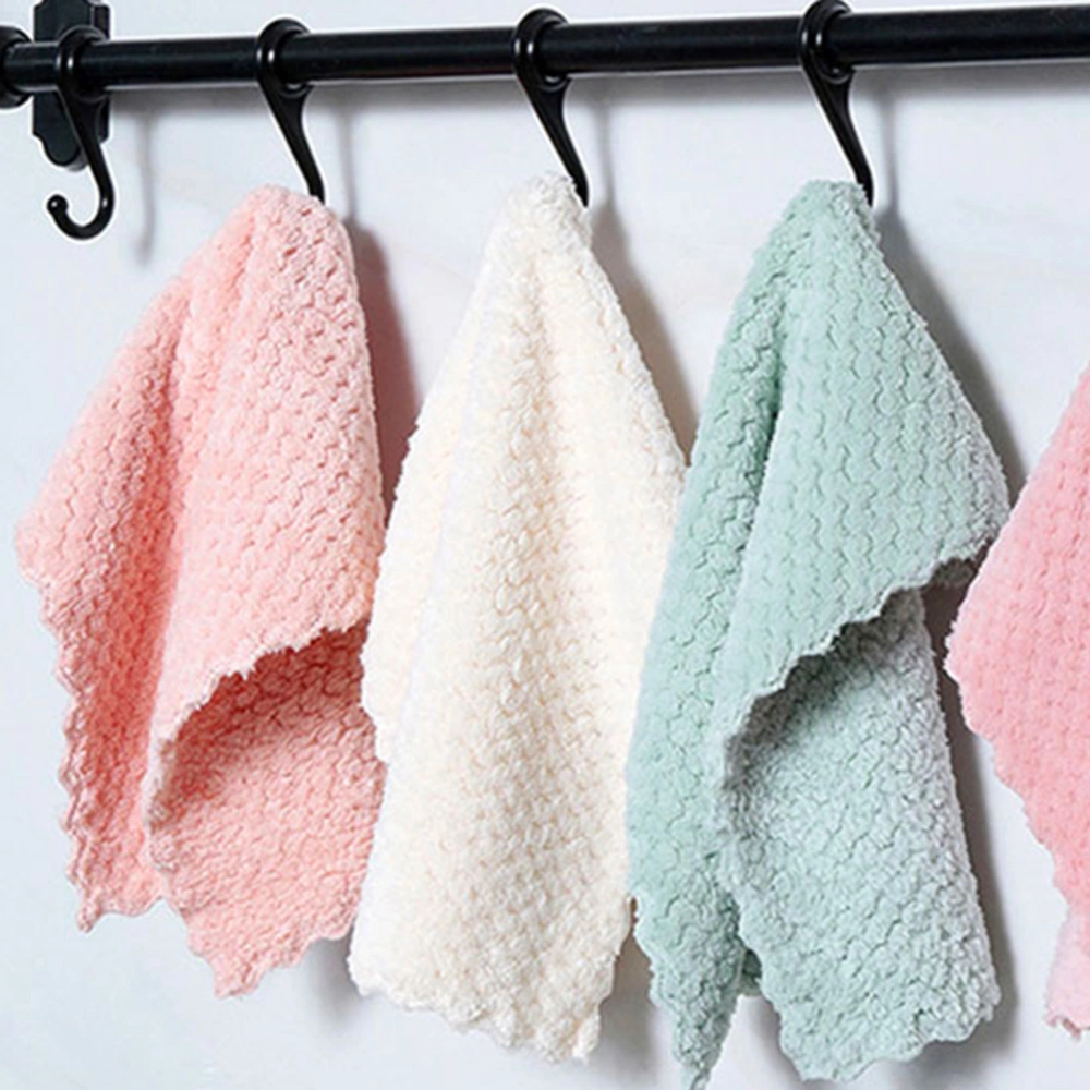 1/2Pcs Kitchen Strong Water Absorbent Cleaning Dish Cloth Anti-Oil Cars Towel