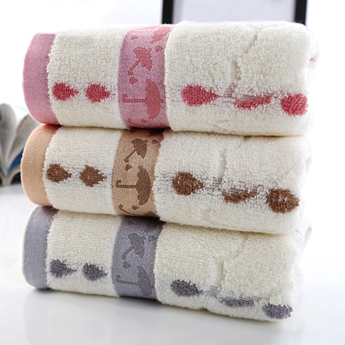 33 x 73cm Soft Umbrella Waterdrop Pattern Towel Home Bath Face Hand Washcloth