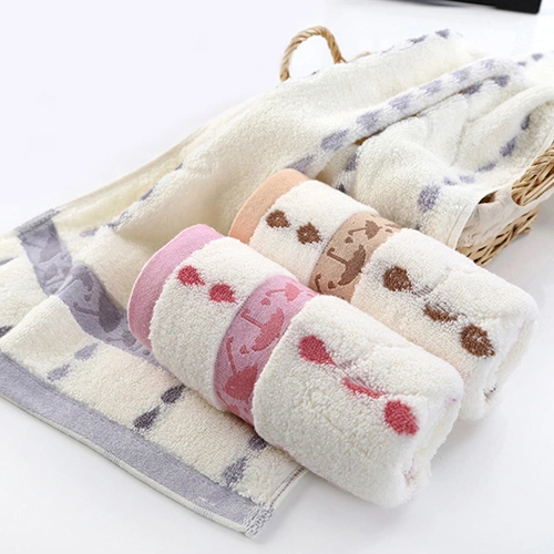 33 x 73cm Soft Umbrella Waterdrop Pattern Towel Home Bath Face Hand Washcloth