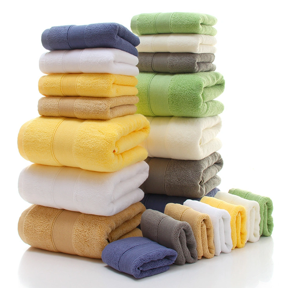 Comfortable Bath Towel Super Absorbent Cotton Skin-friendly Washable Thicken Washcloth for Daily Use