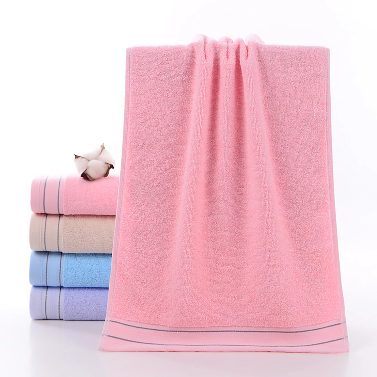 Face Towel Skin-friendly Fadeless Cotton Highly Absorbent Hand Towel Supplies for Home