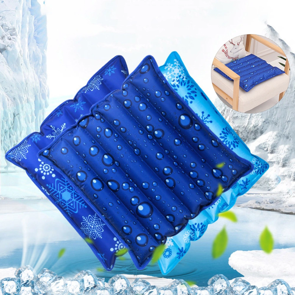 Snowflake Drip Print Water Filling Ice Cushion Home Car Chair Pad Cooling Pillow