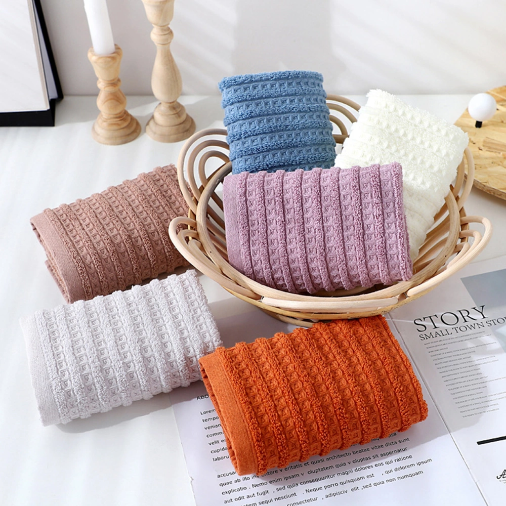 Face Towel Super Absorbent Wear Resistant Cotton Dry Quickly Face Towel Bathroom Supplies for Home