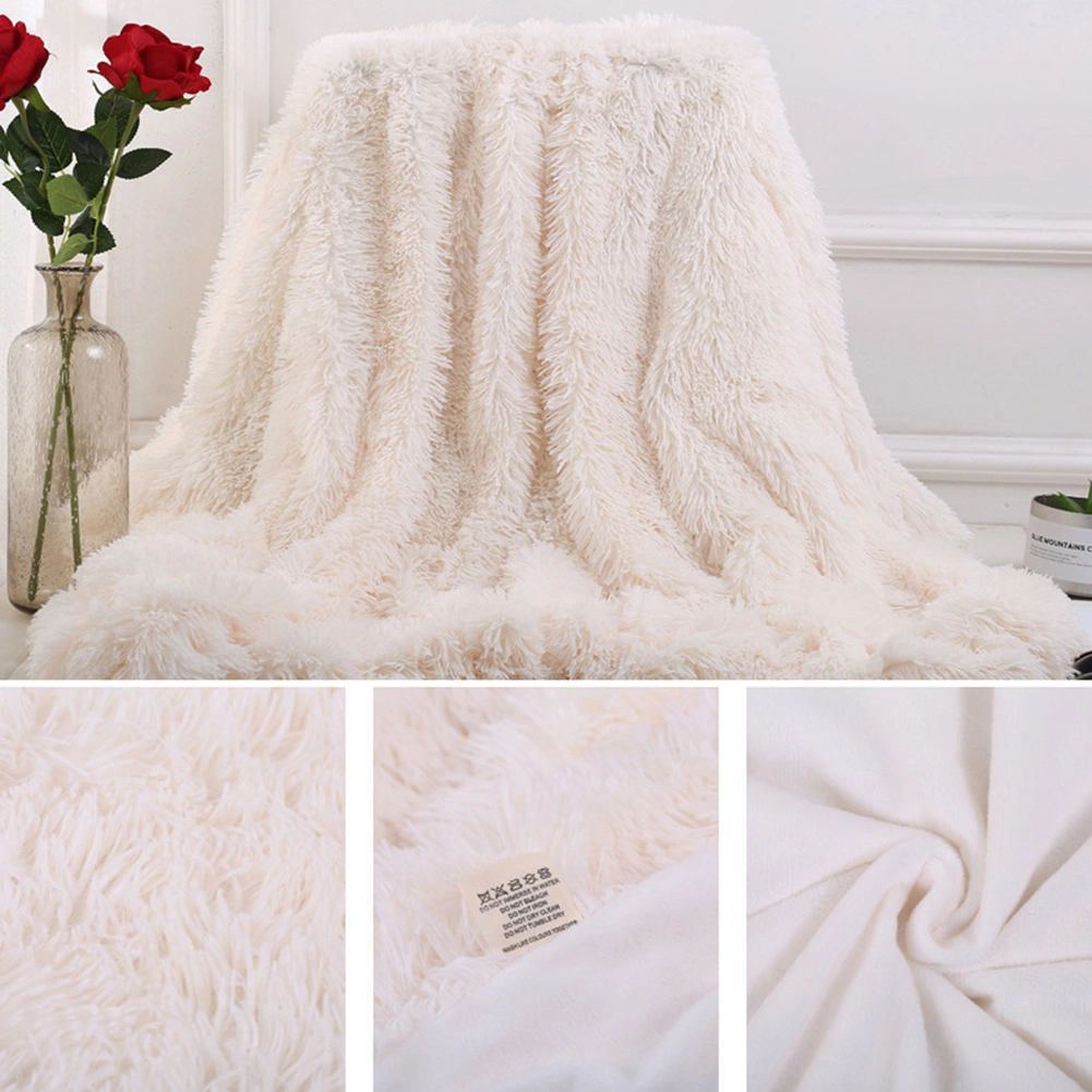 80x120cm Soft Fluffy Shaggy Warm Bed Sofa Bedspread Bedding Sheet Throw Blanket