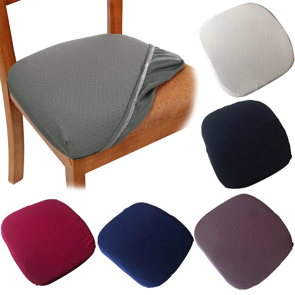 Removable Anti-Slip Elastic Chair Cover Protector Kitchen Dining Room Seat Decor