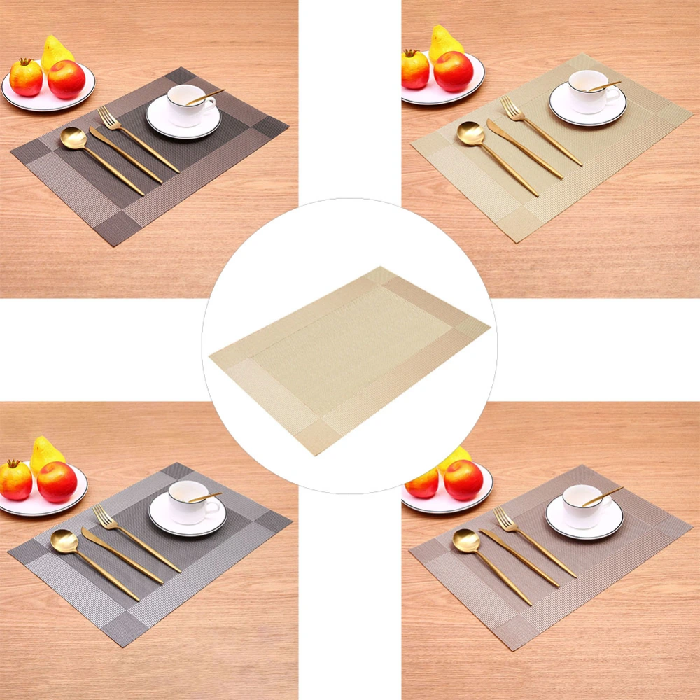 Rectangle Heat Insulation Bowl Plate Cup Pad Place Mat Dining Table Decoration