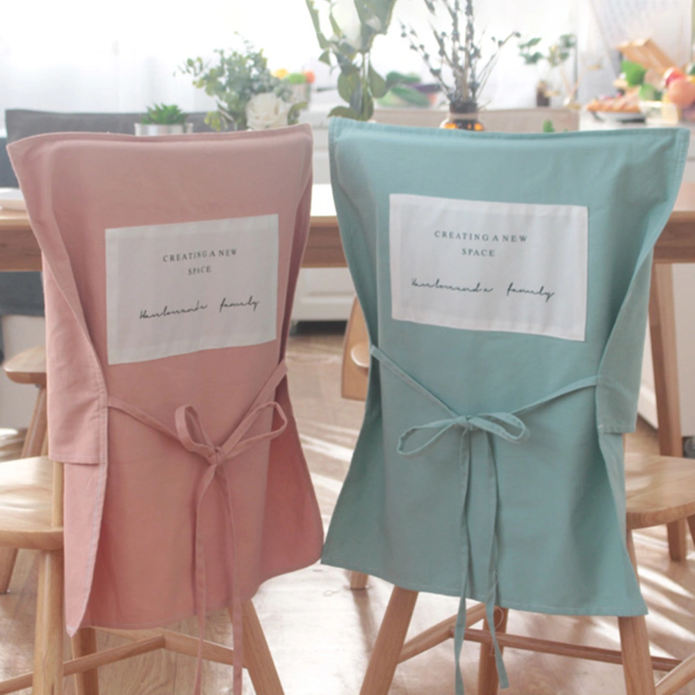 Chair Cover Elastic Thickened Strap Design Cotton Dining Room Anti-Slip Chair Slipcover Home Supplies