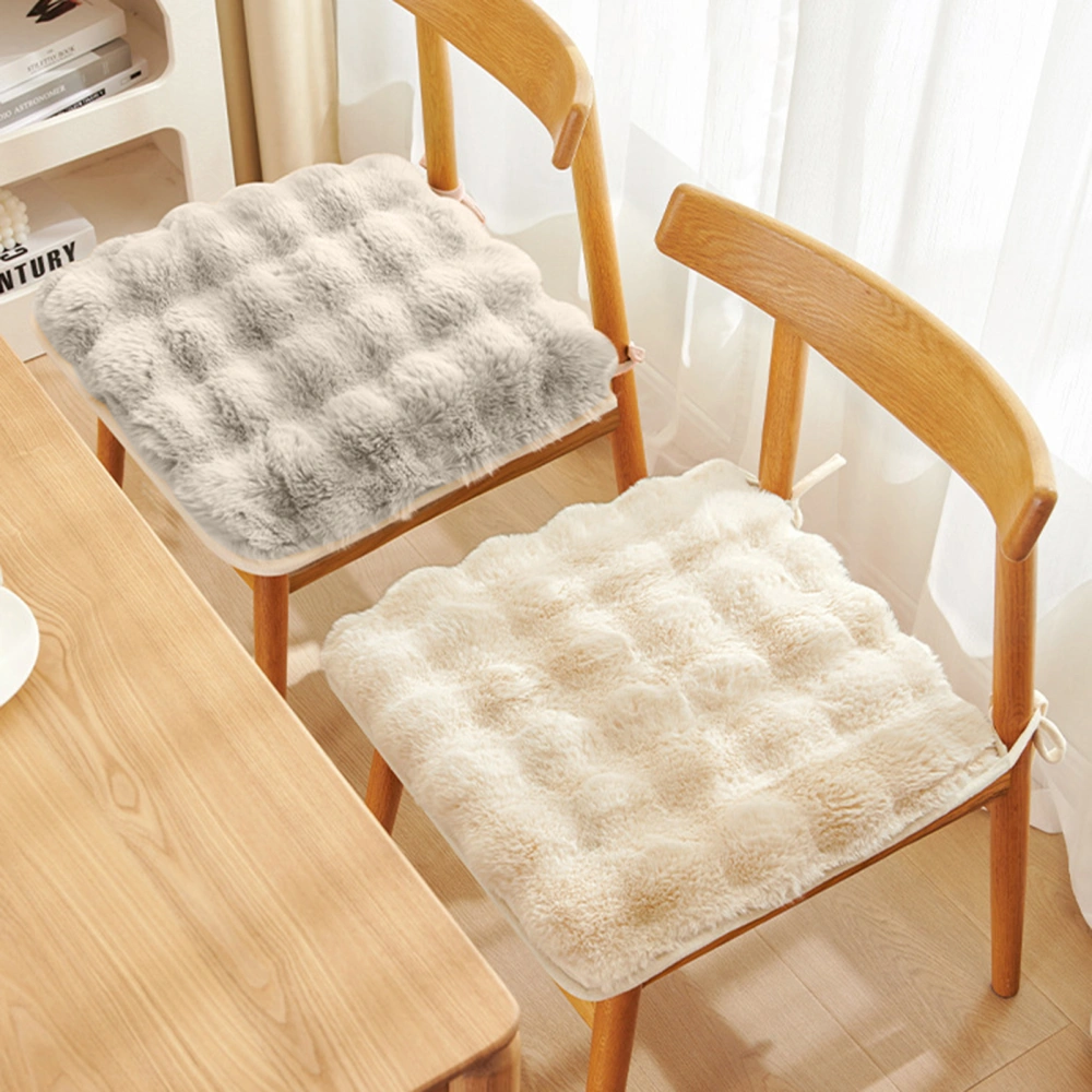 Chair Cushion Washable Soft Comfortable Thick Breathable Keep Warm Relieve Pain Plush Material Seat Cushion Office Accessories