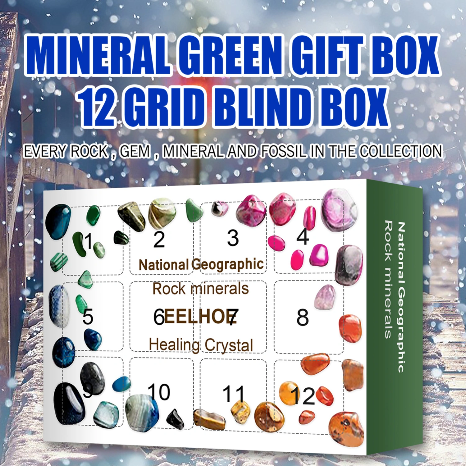 1Box Calendar Box Increase Holiday Expectations Nice-looking Amusing Christmas Ore Gift Box for Children
