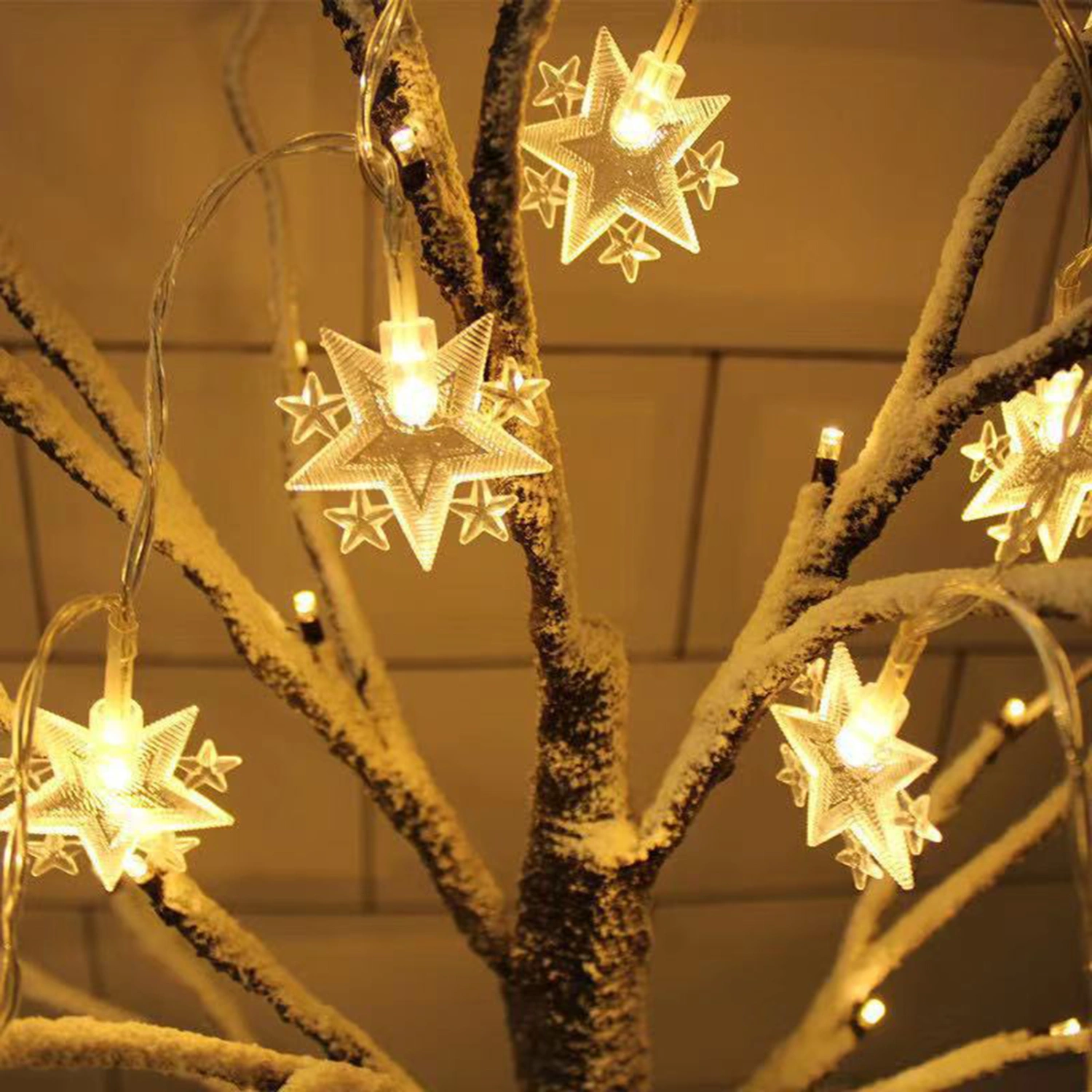 Moon String Light Exquisite Romantic Attractive Holiday Hanging Light String Moon Star Lamp Home Decor