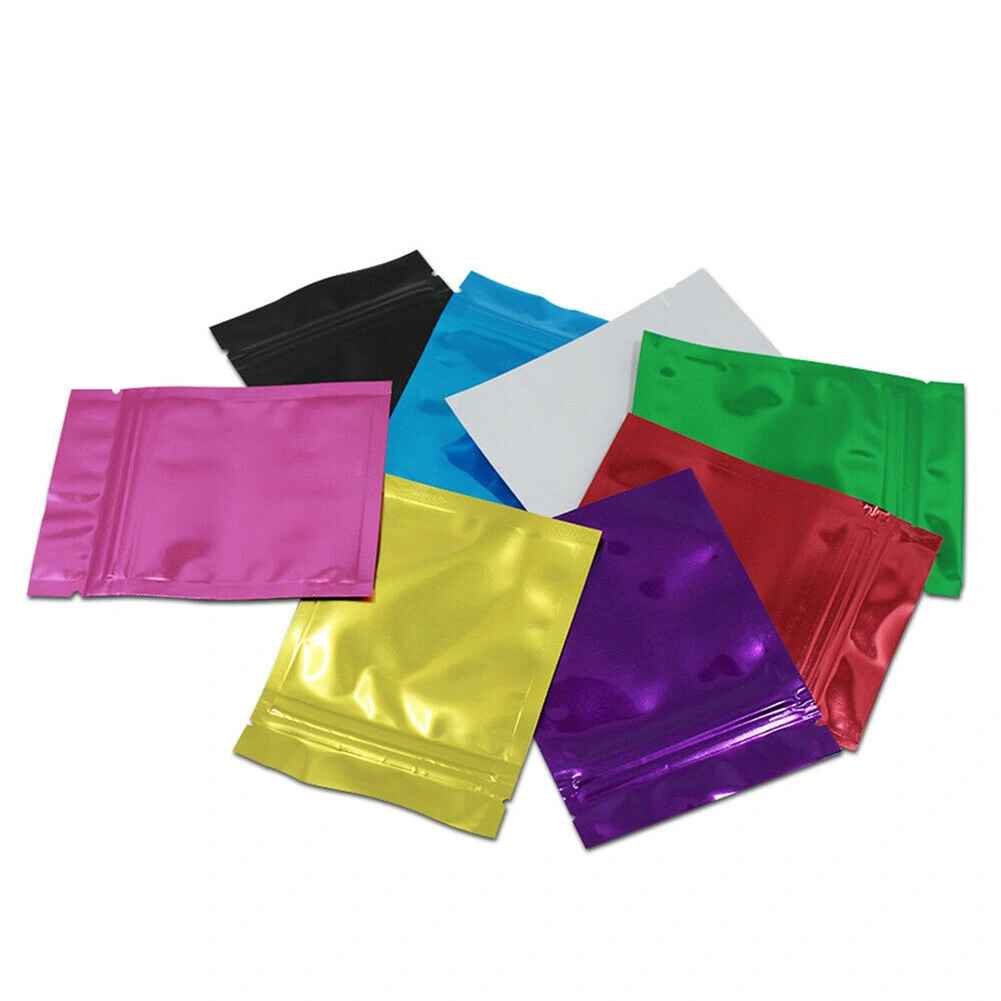 100Pcs 7x10cm Aluminum Foil Waterproof Resealable Pouch Seal Packaging Bags