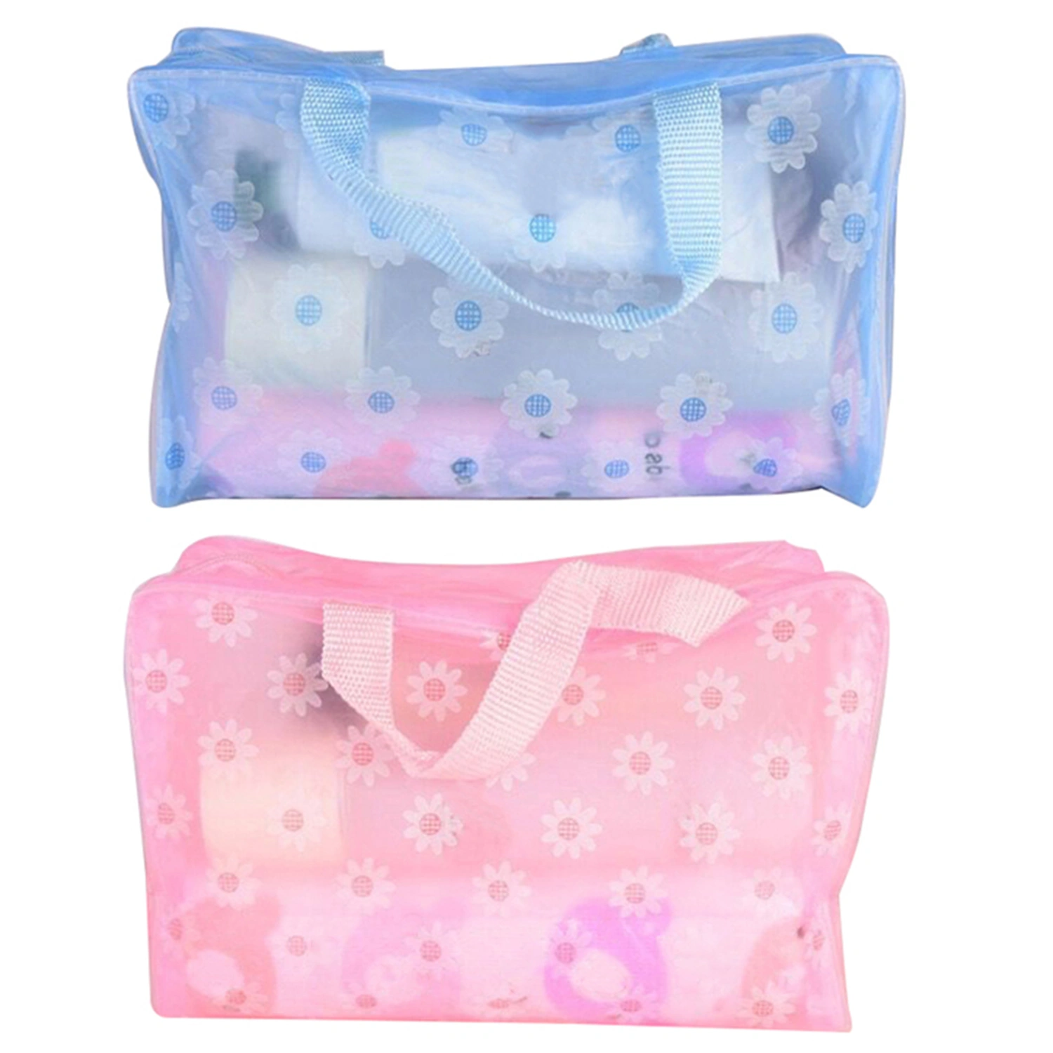 Makeup Bag Handle Design Large Capacity Durable Outdoors Beach Travel Cosmetic Storage Bag Fitness Supplies