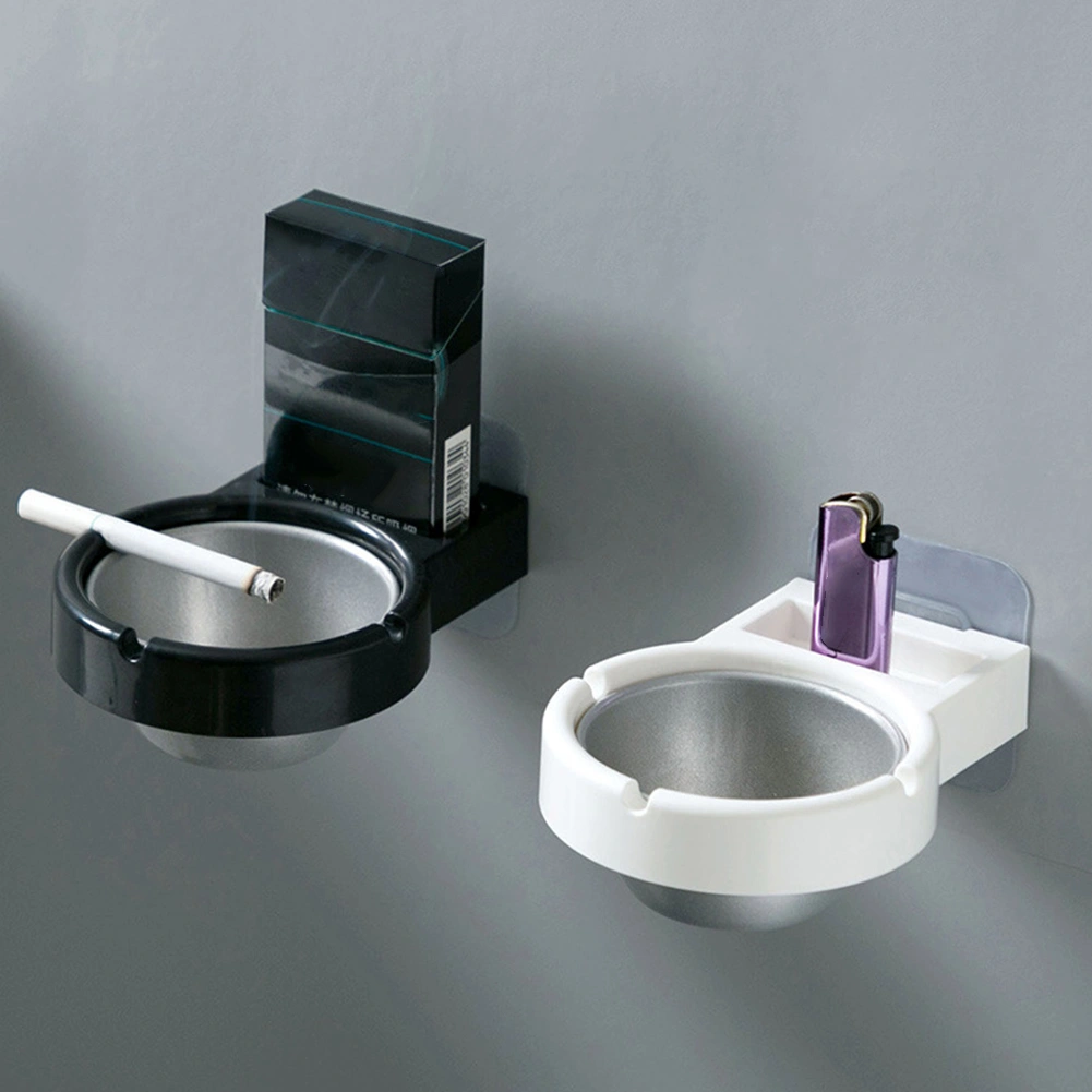 Wall Mounted Stainless Steel Ashtray Bathroom Cigarette Holder Storage Rack