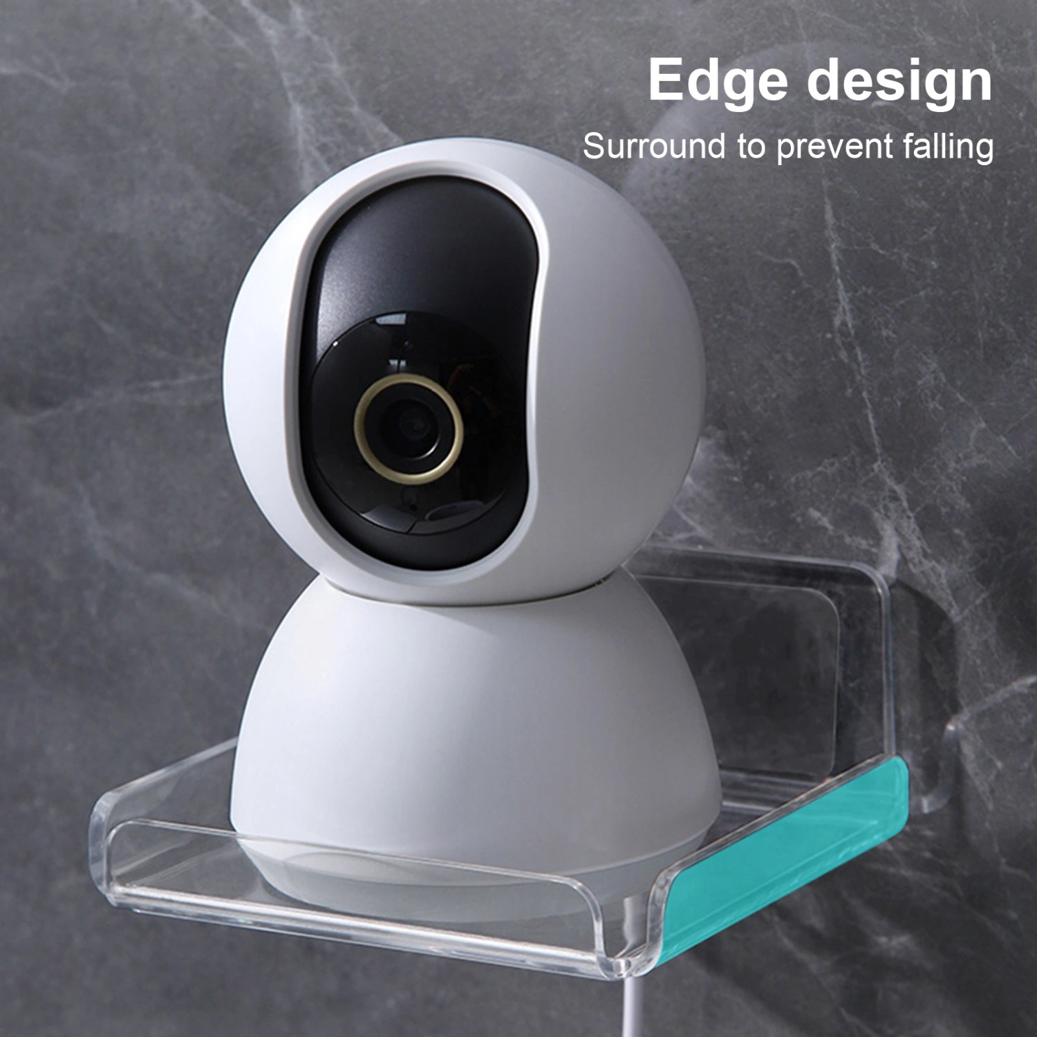 2Pcs Security Camera Storage Holders Transparent Strong Load-bearing Smooth Edge Hygrometer Clock Camera Racks
