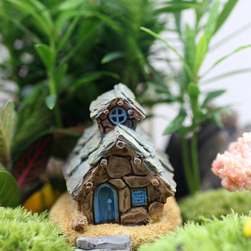 Mini Stone House Decoration Fairy Garden Miniature Craft Micro Landscape Decors
