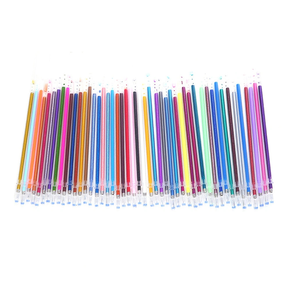 12/24/36/48/100Pcs Multicolor 1mm Writing Painting Gel Pen Replaceable Refills