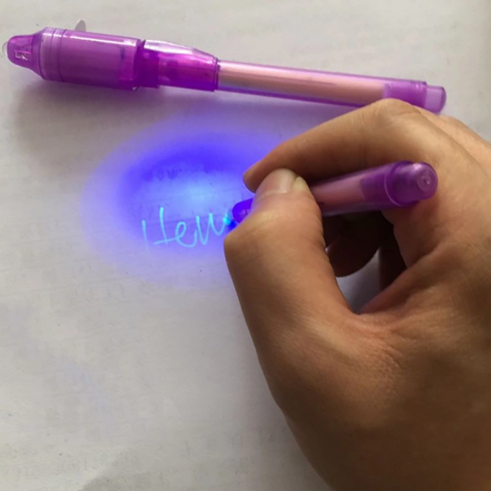 3Pcs UV Light Secret Message Invisible Ink Pen Counterfeit Money Bill Detector