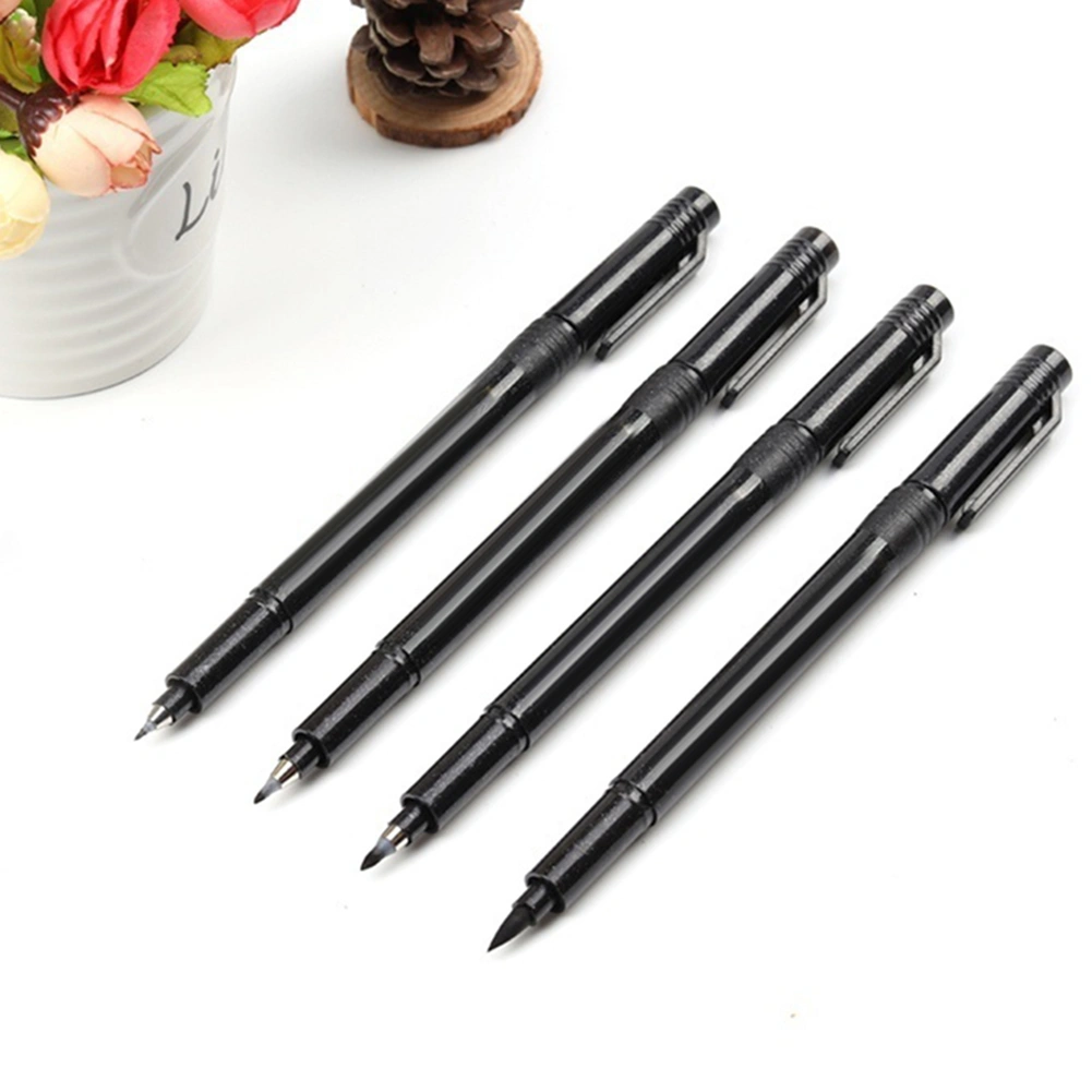 Soft Pen Copybook Calligraphy Art Design Check Sketch Refillable Brush with Ink