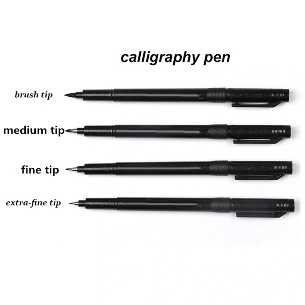 Soft Pen Copybook Calligraphy Art Design Check Sketch Refillable Brush with Ink