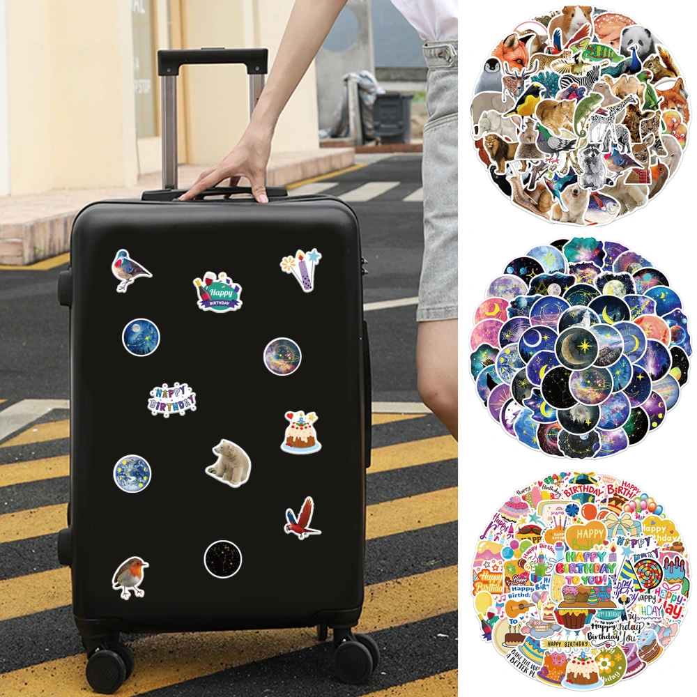 50Pcs Decoration Sticker Waterproof DIY Self-adhesive Cartoon Animal Luggage Phone Graffiti Decal Scrapbooking Supplies