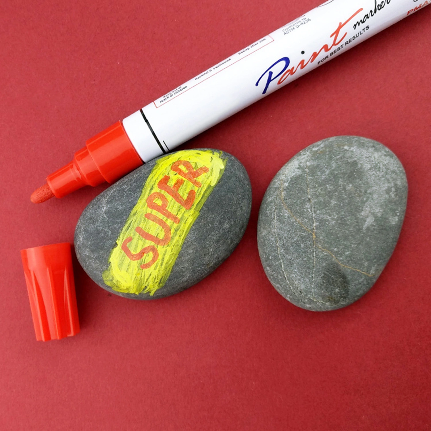 3Pcs Marker Pens Not Fading Strong Coverage Smooth Writing Special Fiber Nib Painting Car Wheel Tire Oily Painting Pens for Home