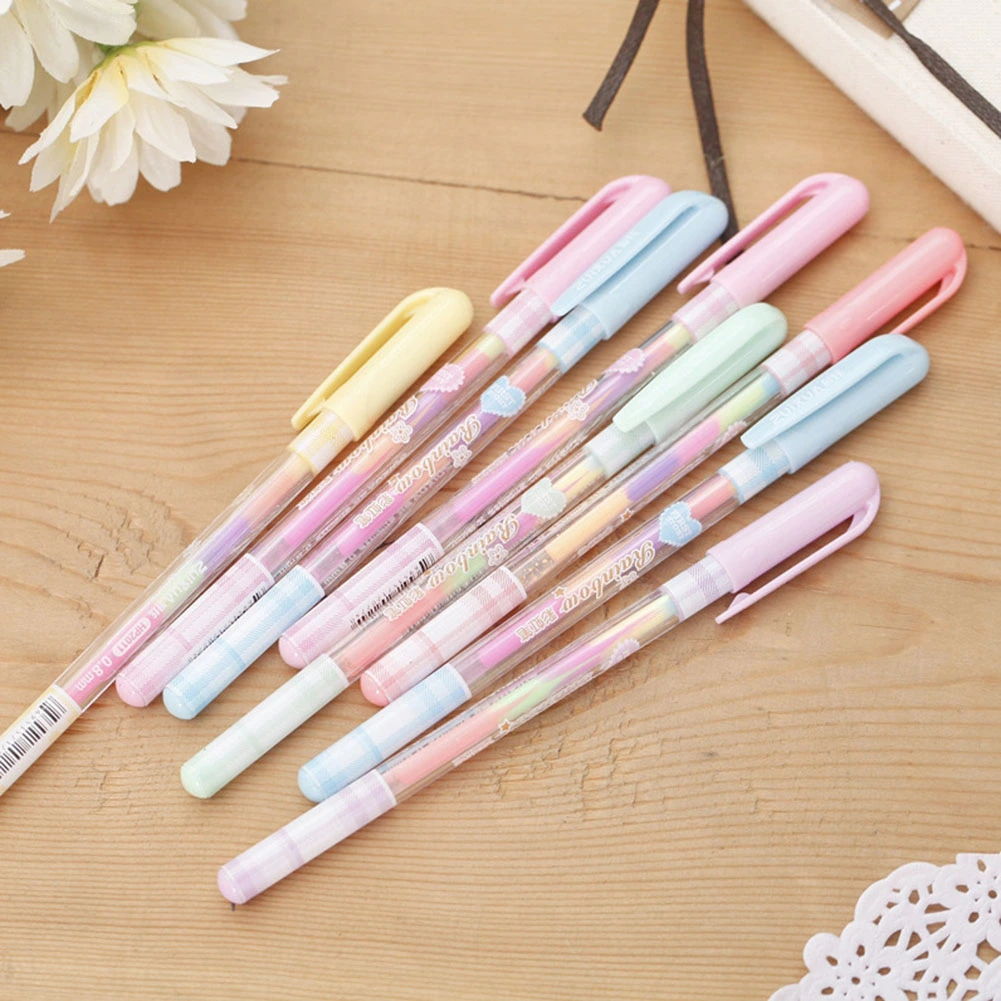 0.8mm Colorful Painting Highlighter Marker Gel Ink Pen Office School Stationary