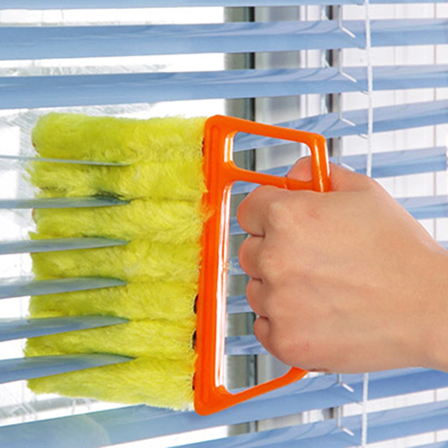 Clean Brush Household Detachable Plastic Microfibre Venetian Blind Shutter Clear for Home