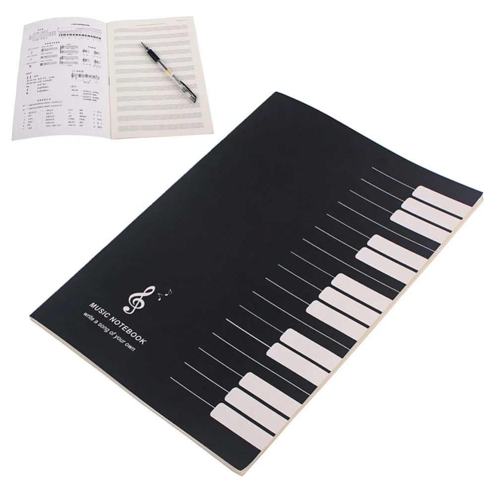 32 Pages Music Notes Stave Writing Drawing Record Paper Notebook Musician Tool