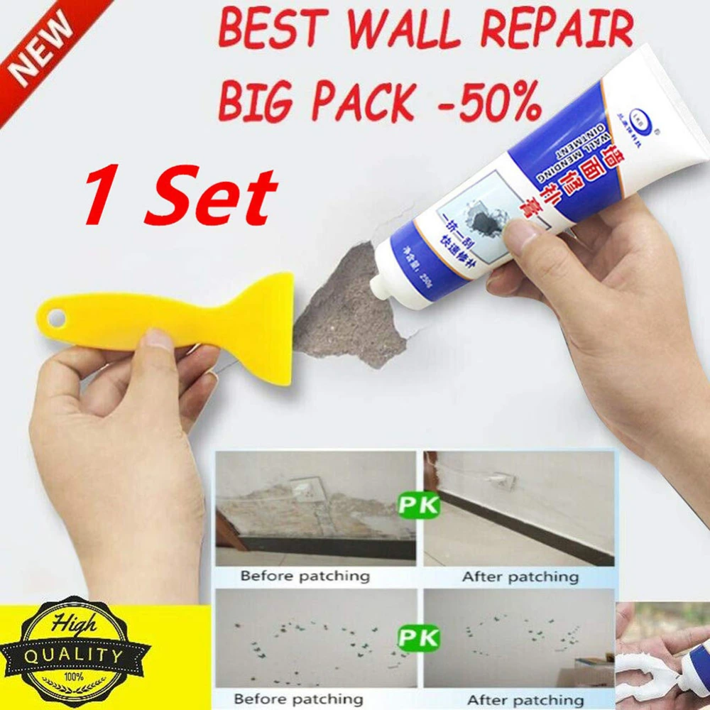 Waterproof White Wall Repair Cream Scratch Peeling Graffiti Gap Mending Tools