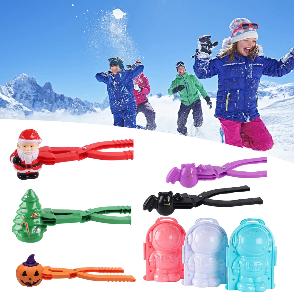 Snowball Clip Easy Snowball Making Simple Operation Cute Design Fine Workmanship Smooth Edge Winter Outdoor Snow Toy