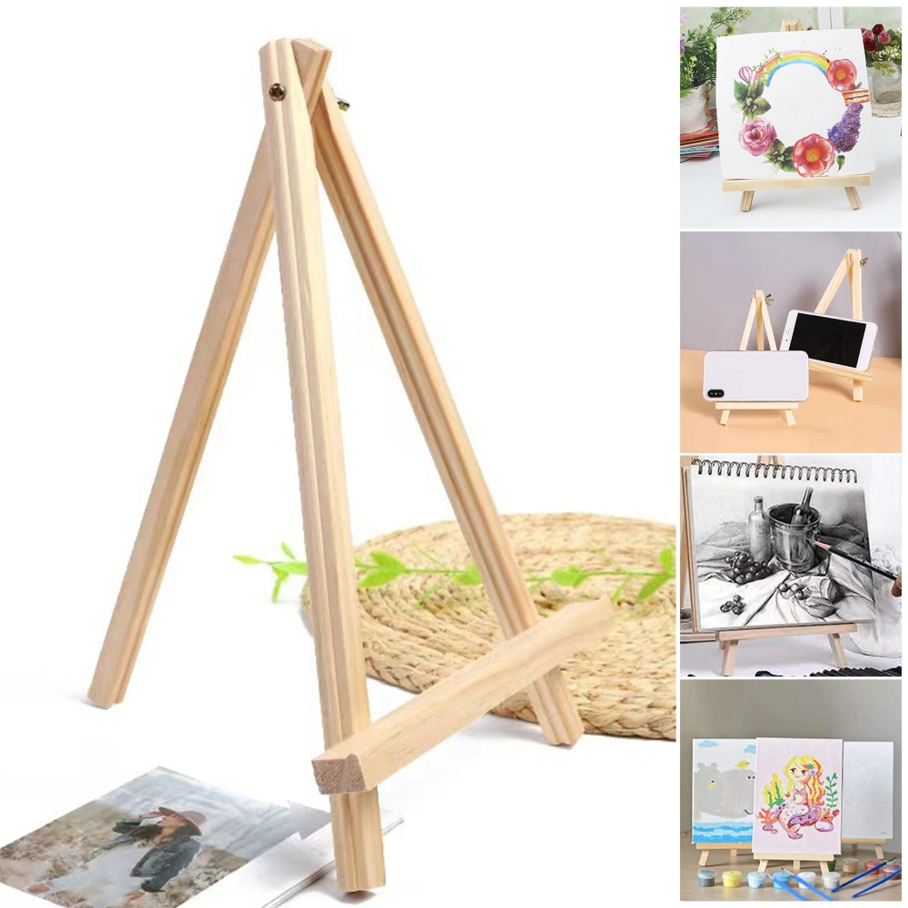 1Pc/6Pcs Portable Wooden Tripod Easel Adjustable Inclination Lightweight Foldable Beginners Paint Board Rack for Painting Sketching 