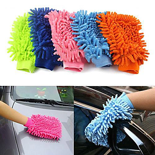 Super Microfiber Car Truch Wash Washing Single Sided Anti-Scratch Cleaning Glove