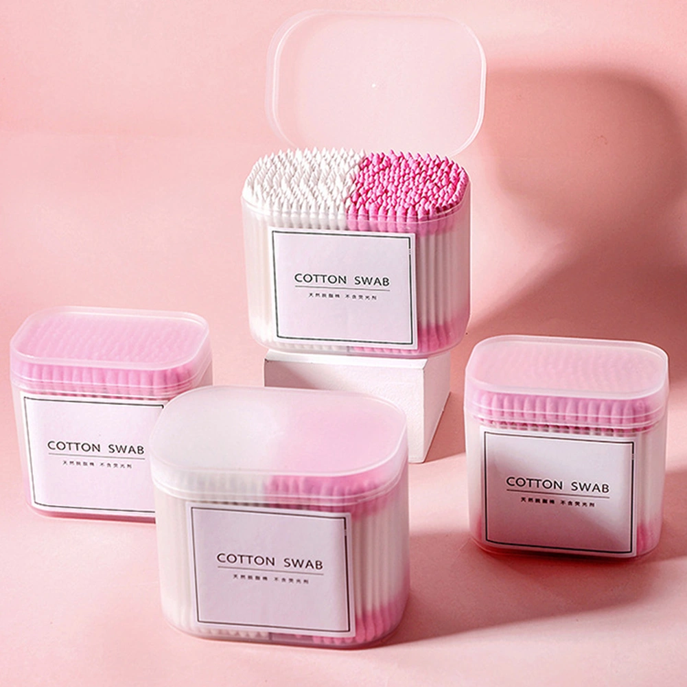 100/200/300Pcs Disposable Home Dual Heads Ear Cleaning Makeup Cotton Swabs Buds