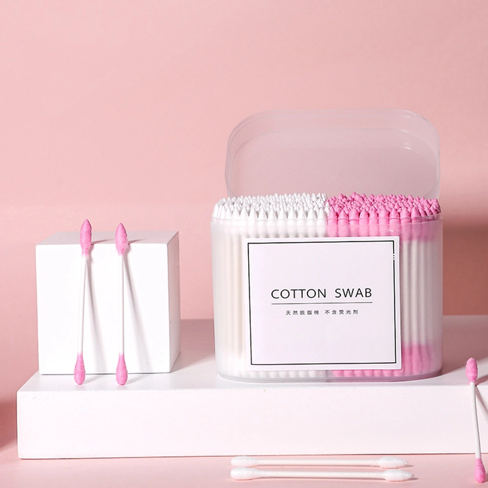 100/200/300Pcs Disposable Home Dual Heads Ear Cleaning Makeup Cotton Swabs Buds