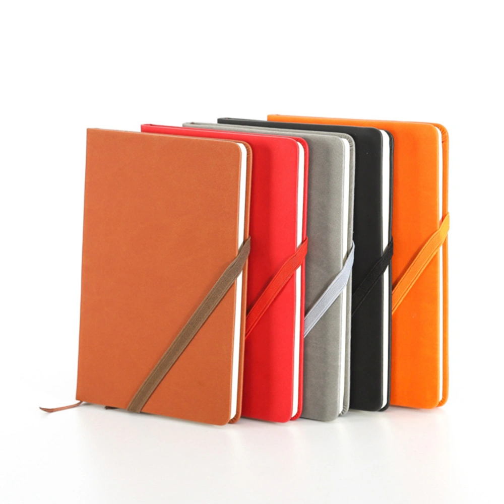 A5 Faux Leather Cover Office Journal Lined Notebook Diary with Bookmark Ribbon