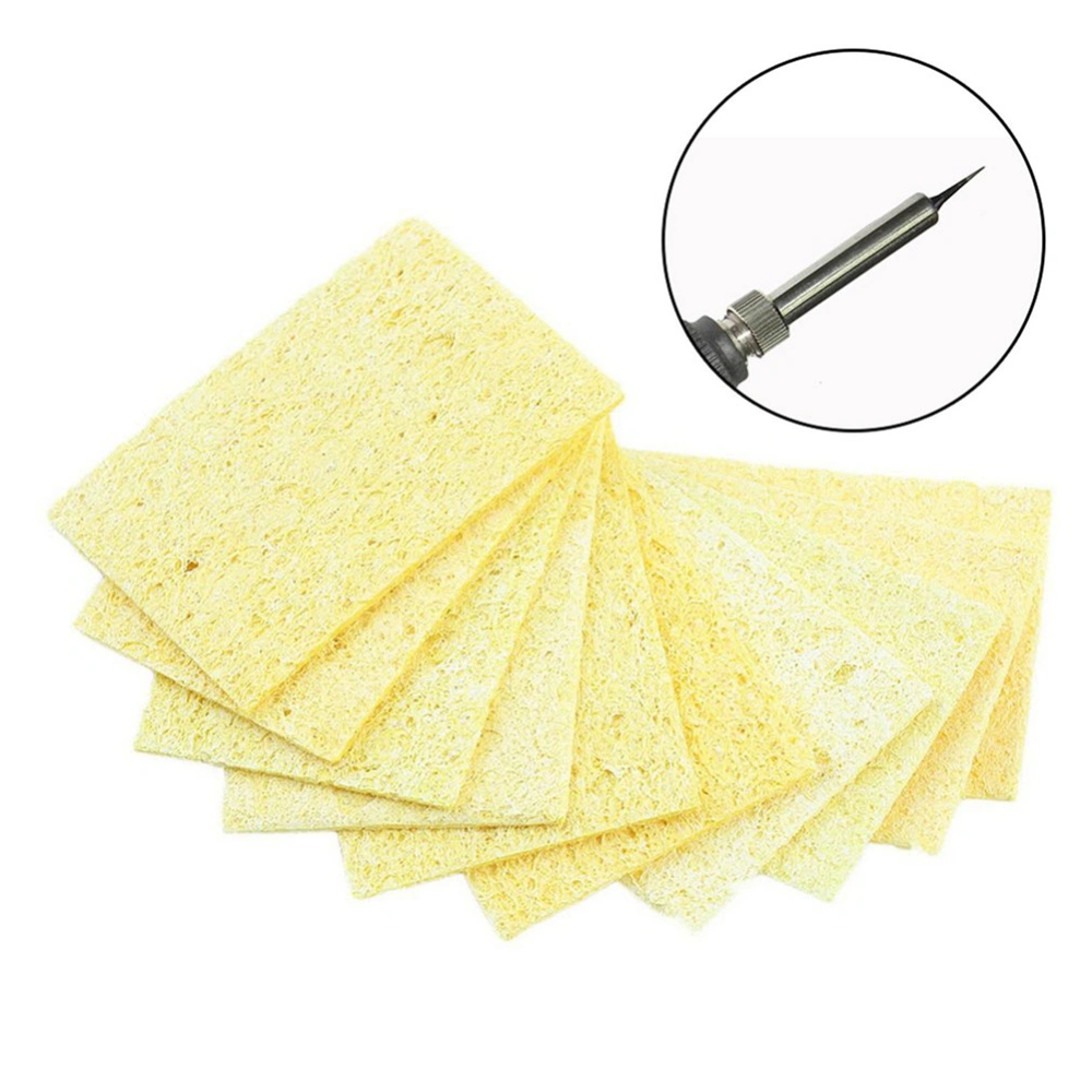 10Pcs High Temperature Resistant Soldering Iron Sponge Solder Welding Accessory