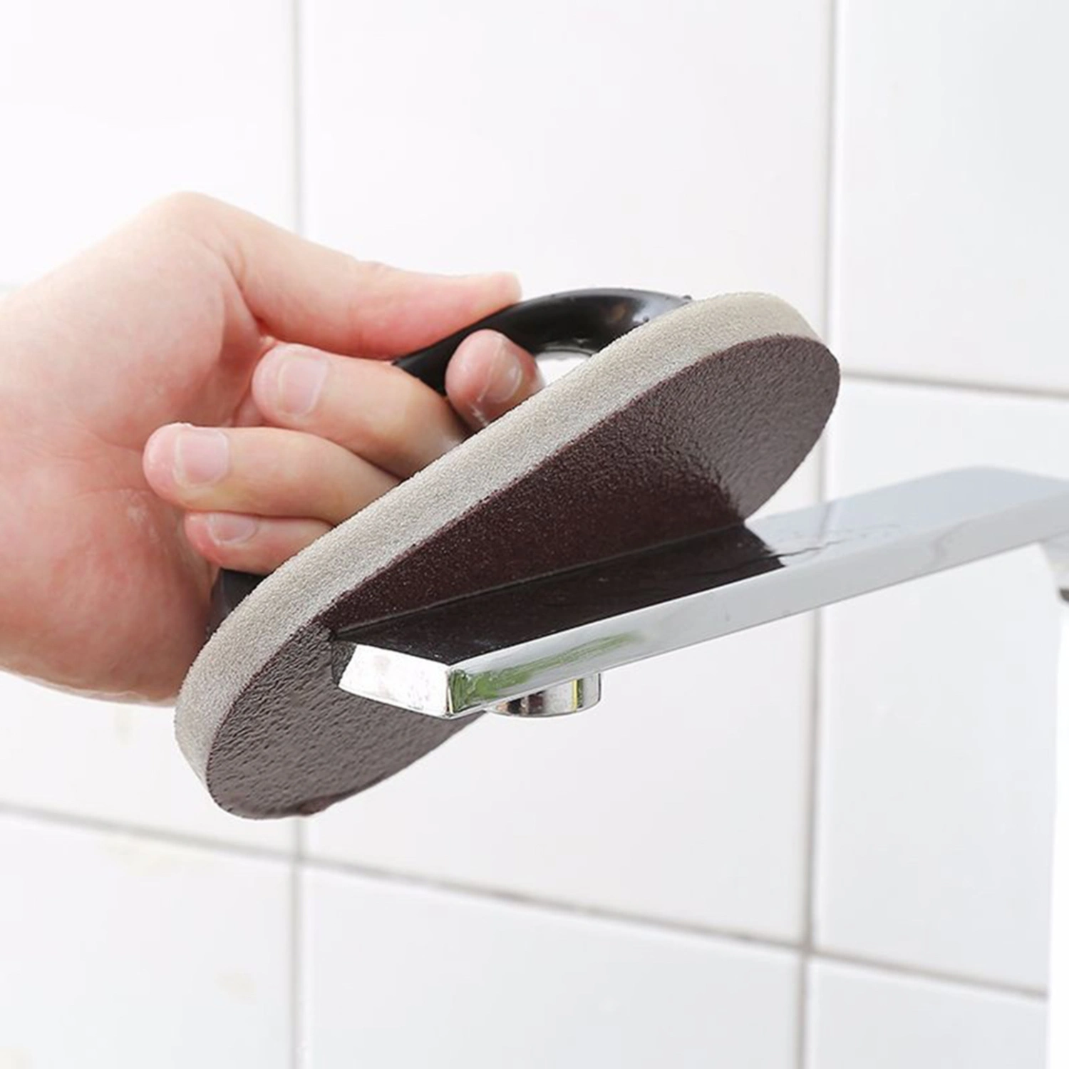 Cleaning Sponge Durable Anti-slip Handle Emery Cleaning Sponge Brush for Kitchen