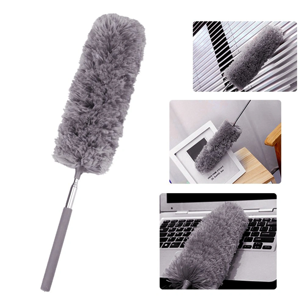 Telescopic Extendable Microfiber Duster Dusting Brush Desk Car Cleaning Tool