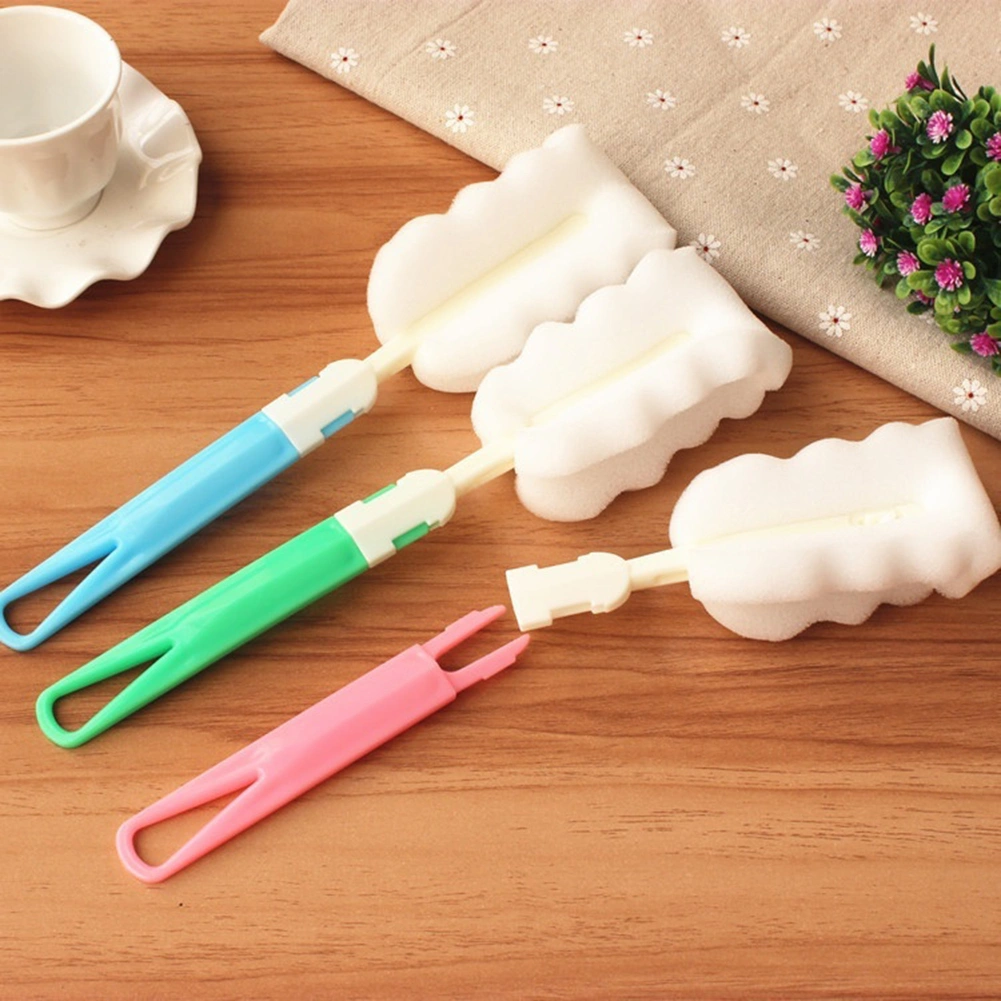 Easy Bottle Glass Cup Soft Sponge Cleaning Brush Kitchen Washing Scrubber Tool