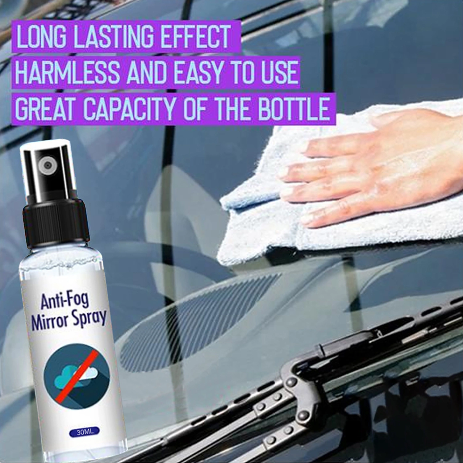 Anti-Fog Lenses Mirrors Glasses Goggles Car Windows Defogger Cleaning Agent