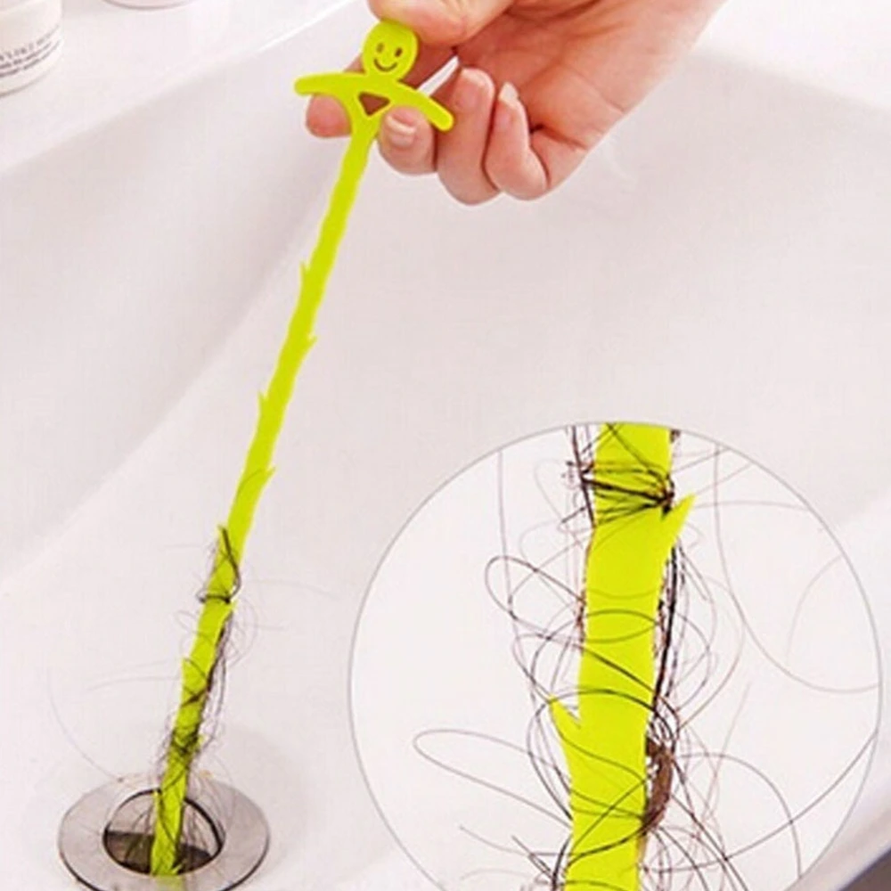 Kitchen Bathroom Floor Drain Sewer Dredge Sink Hair Remover Cleaning Hook Tool