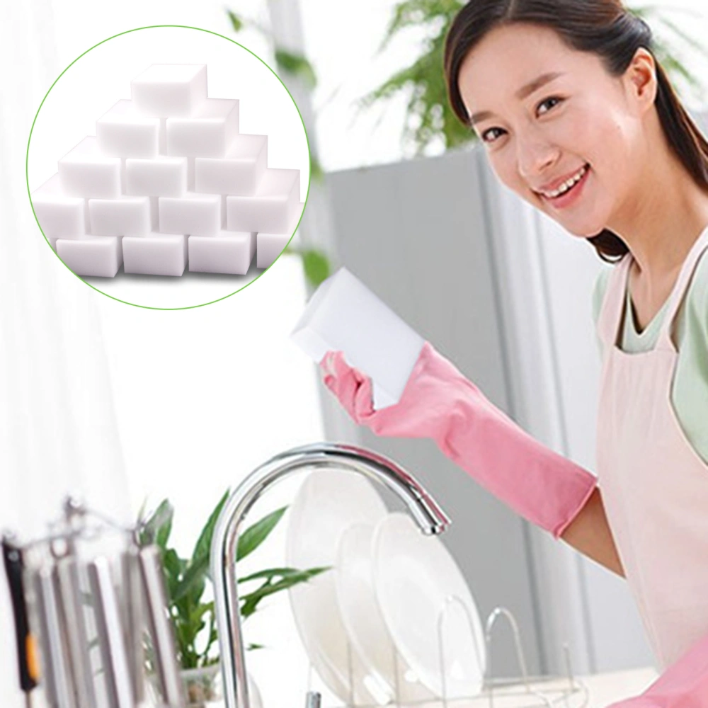 20Pcs/Bag Melamine Sponge Eco-friendly High Toughness White Multi Use Cleaning Sponges for Home