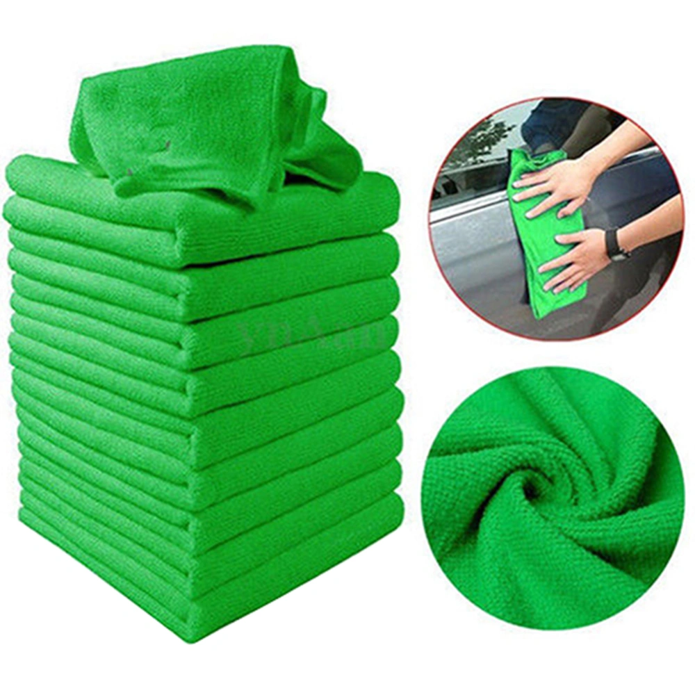 10Pcs Large Microfibre Cleaning Auto Car Detailing Soft Cloths Wash Duster Towel