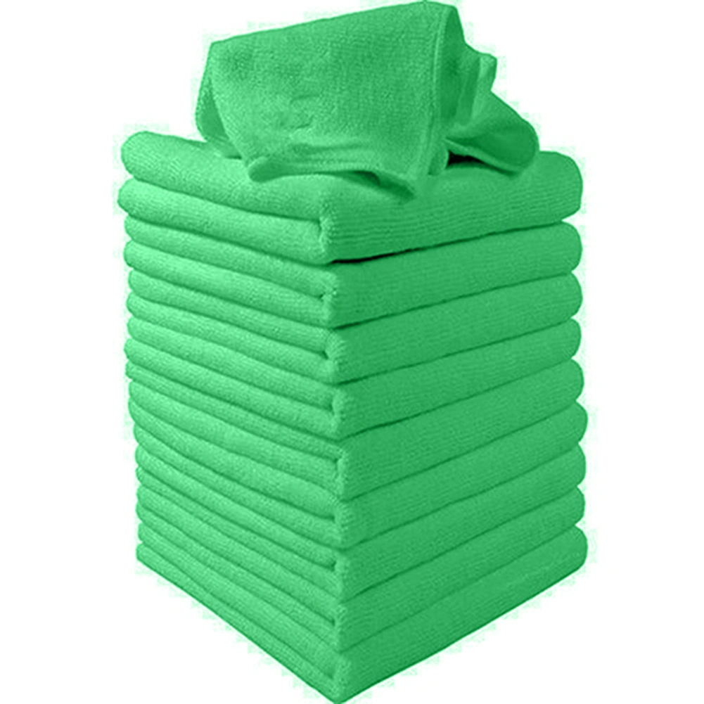 10Pcs Large Microfibre Cleaning Auto Car Detailing Soft Cloths Wash Duster Towel