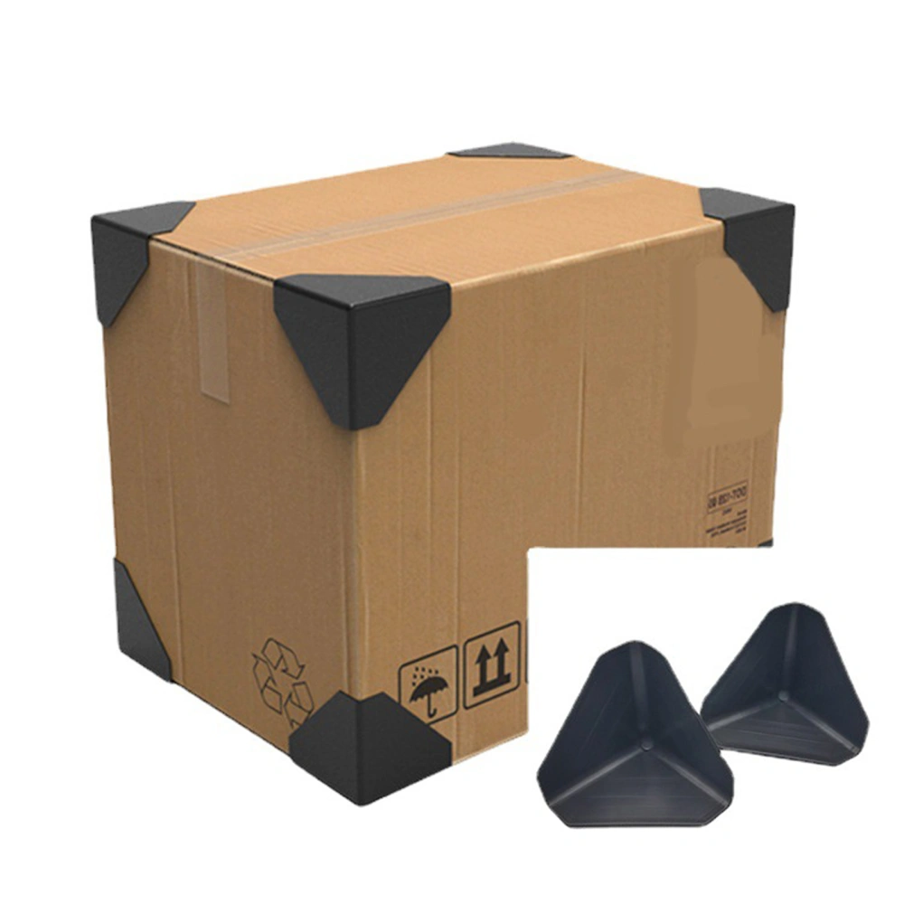 200Pcs Corner Covers Anti-bump Triangular Three Sided Wear-resistant Safe Anti-collision Plastic Packing Shipping Parcel Courier Box Edge Guards House Moving