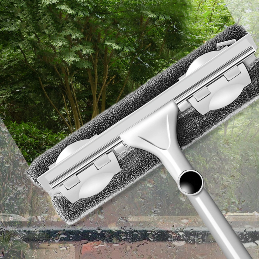 Double Sides Glass Cleaning Brush Telescopic High-rise Window Cleaner Wiper