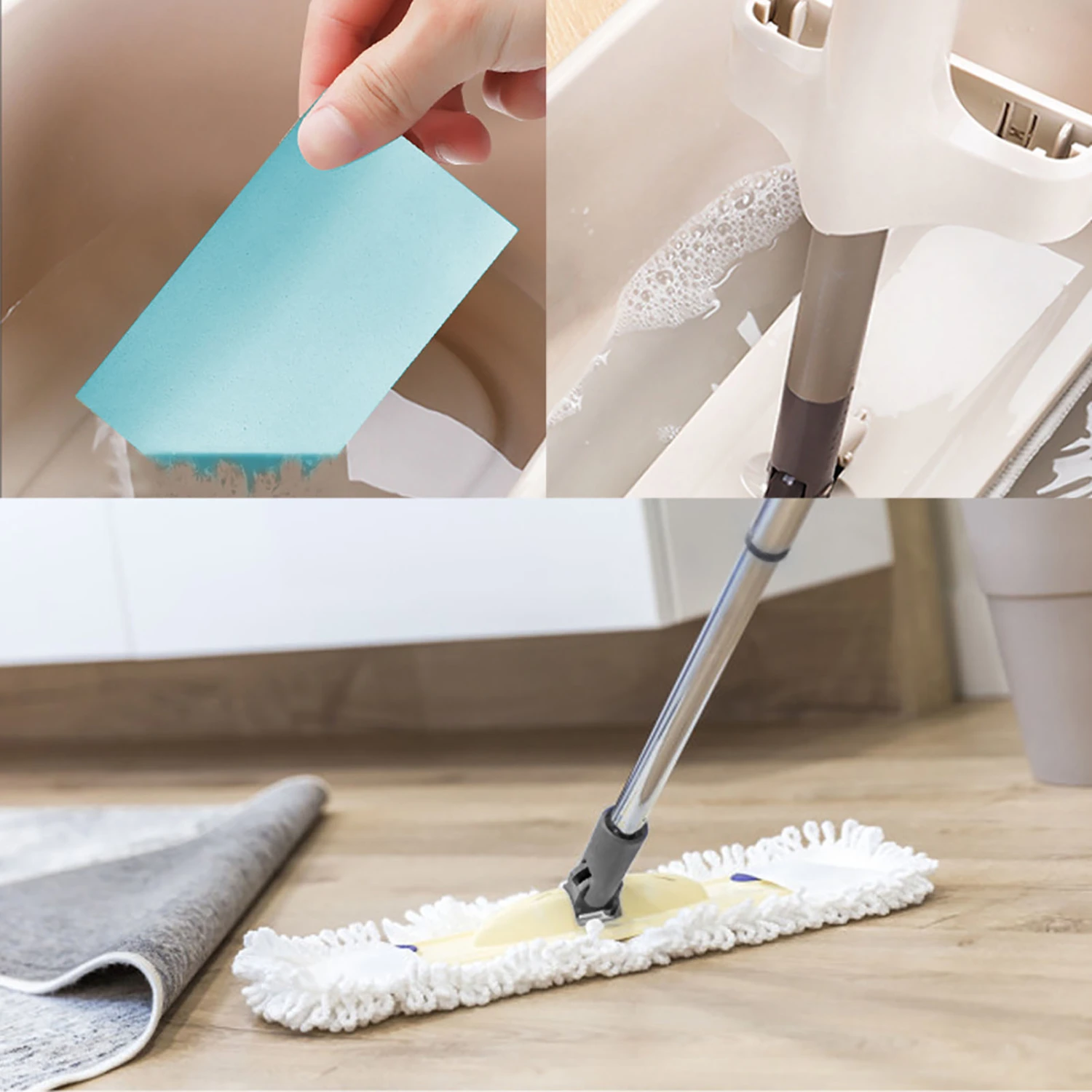 50Sheet Multi-Effect Household Tile Floor Cleaning Tablet Mite Removal Detergent