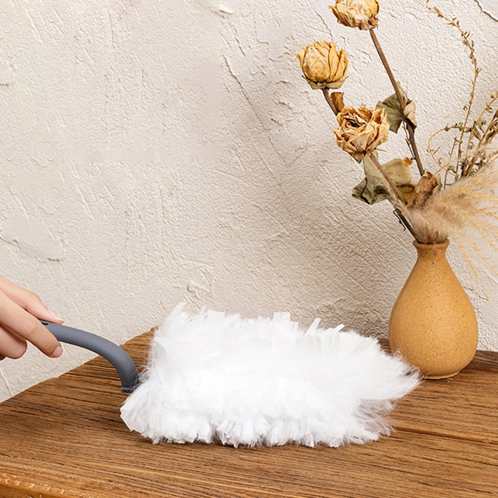 Dust Brush Washable Replaceable Electrostatic Adsorption Household Cleaning Fluffy Duster for Home