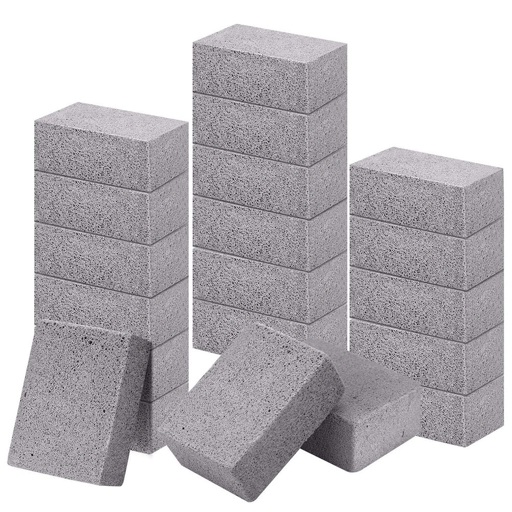 4/10/20Pcs Reusable Barbecue Scraper BBQ Grill Stains Brush Cleaning Brick Stone