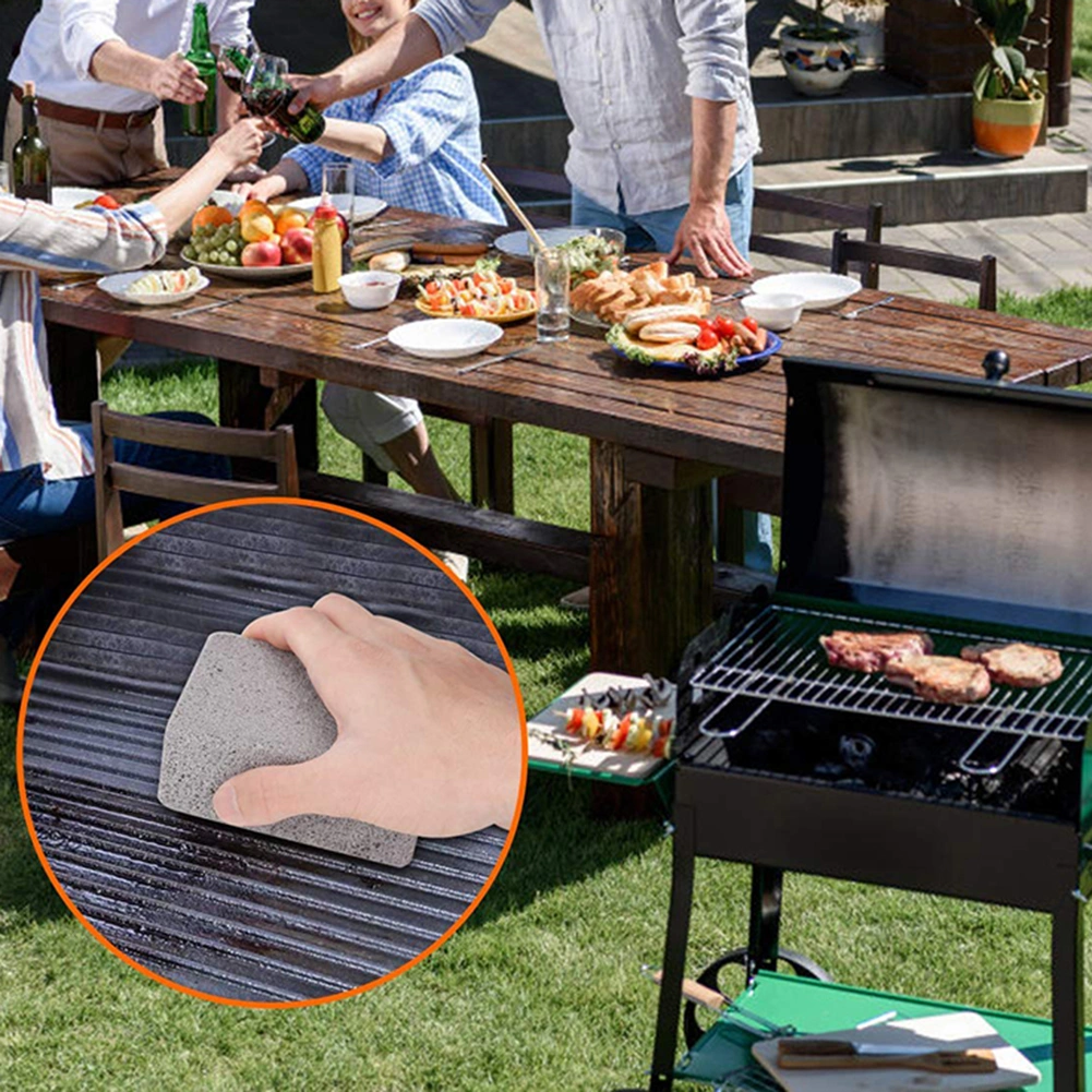 4/10/20Pcs Reusable Barbecue Scraper BBQ Grill Stains Brush Cleaning Brick Stone